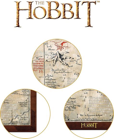 thorin's map replica cloth|thorin oakenshield map.